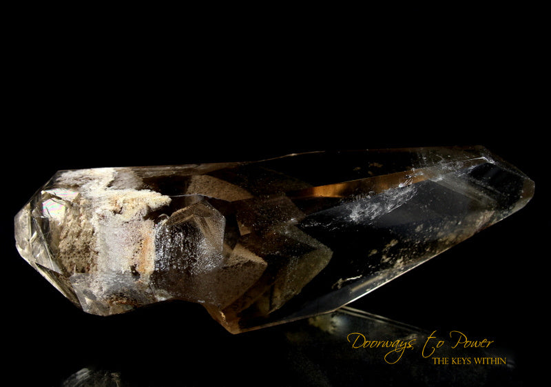 Citrine DT White Phantom Shaman Quartz Crystal Wand