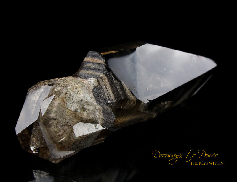 Citrine DT White Phantom Shaman Quartz Crystal Wand