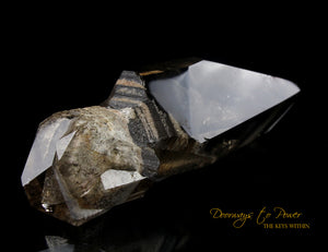 Citrine DT White Phantom Shaman Quartz Crystal Wand