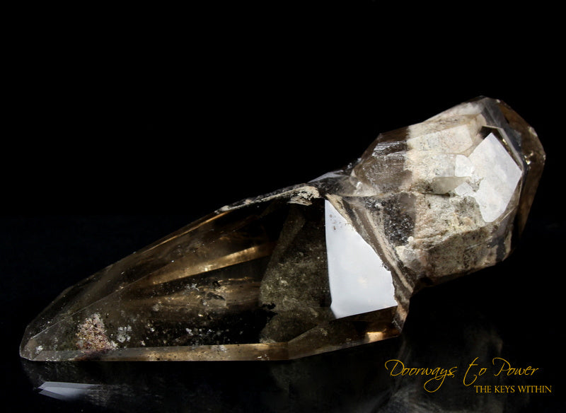 Citrine DT White Phantom Shaman Quartz Crystal Wand