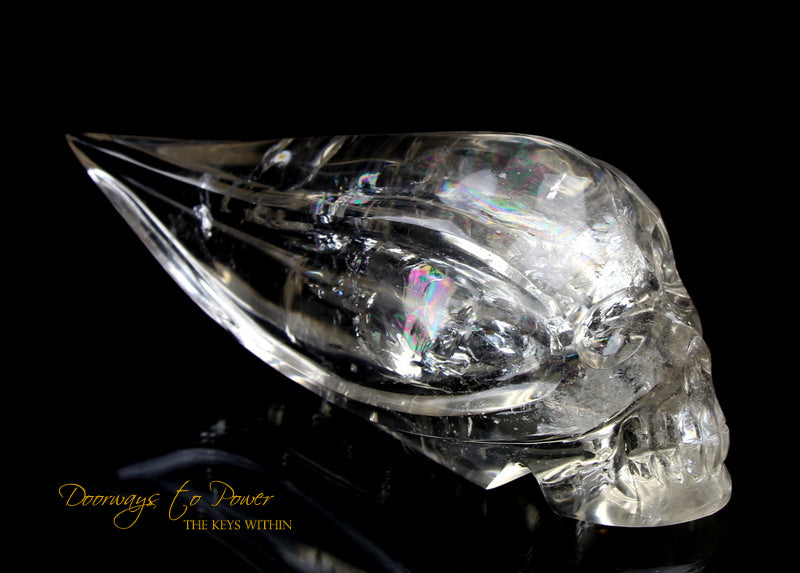 Citrine Quartz 'Atomic' Traveler Crystal Skull by Leandro De Souza 