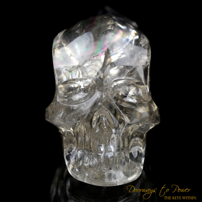 Citrine Quartz 'Atomic' Traveler Crystal Skull by Leandro De Souza 