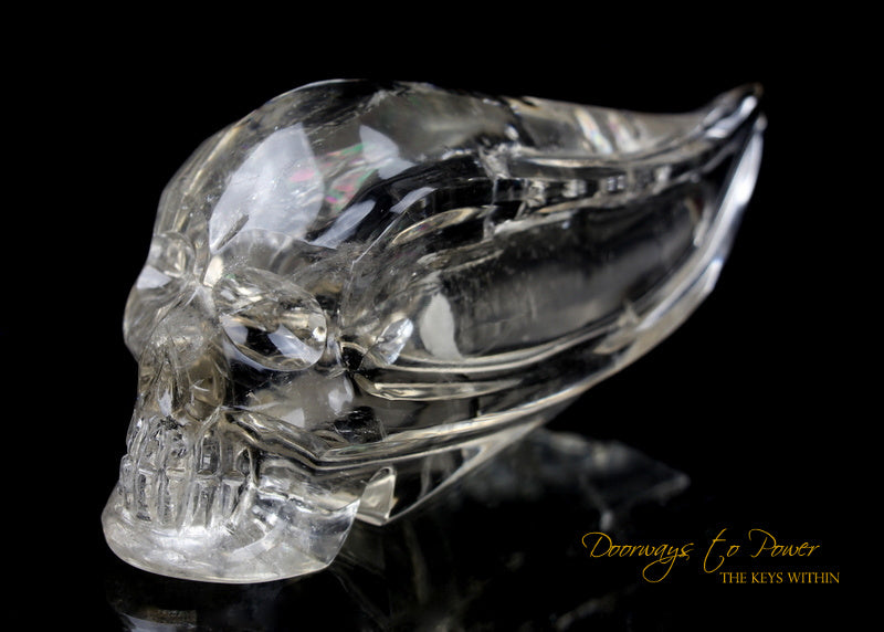 Citrine Quartz 'Atomic' Traveler Crystal Skull by Leandro De Souza 