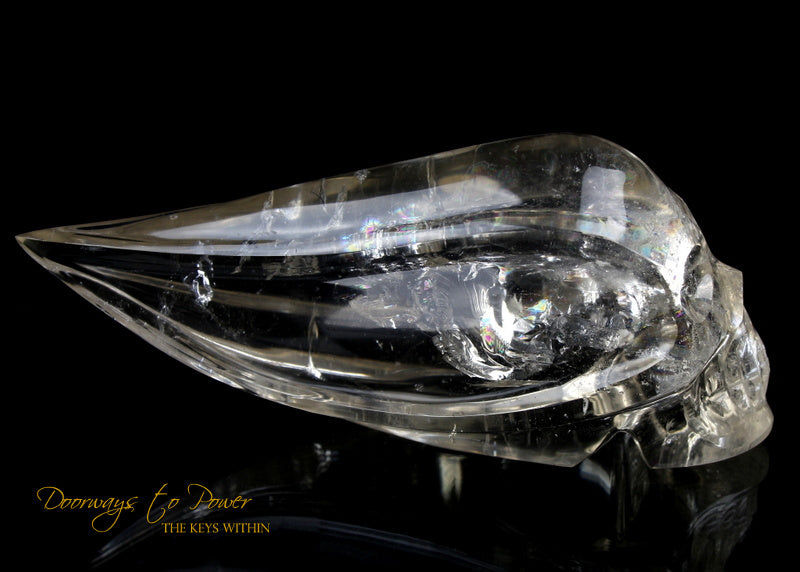 Citrine Quartz 'Atomic' Traveler Crystal Skull by Leandro De Souza 