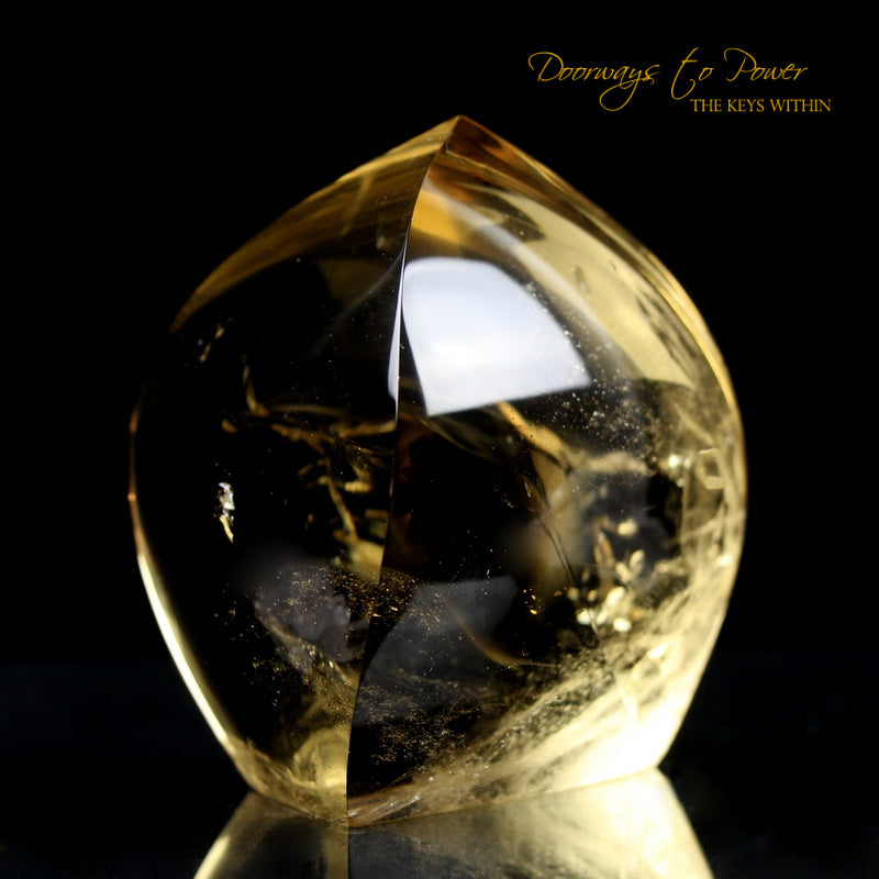 Citrine Quartz Crystal Sculpture 'The Oracle'