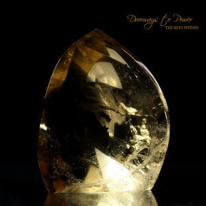 Citrine Quartz Crystal Sculpture 'The Oracle'