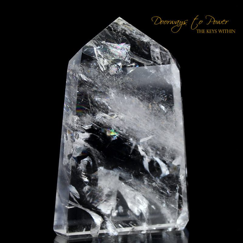 Pure Clear Quartz Point & Devic Temple Master Crystal