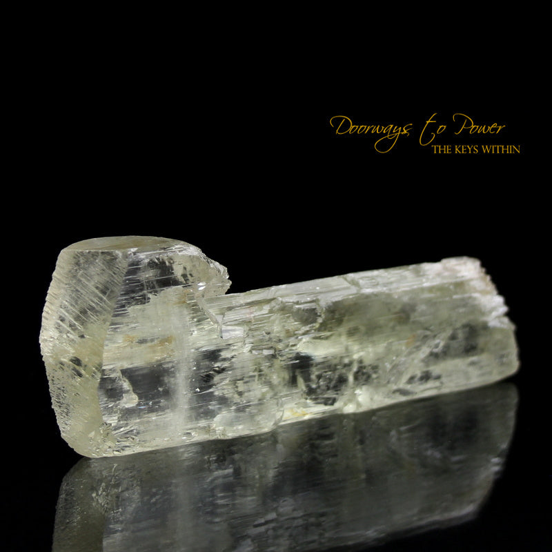 Clear White Kunzite Light Language Key Crystal