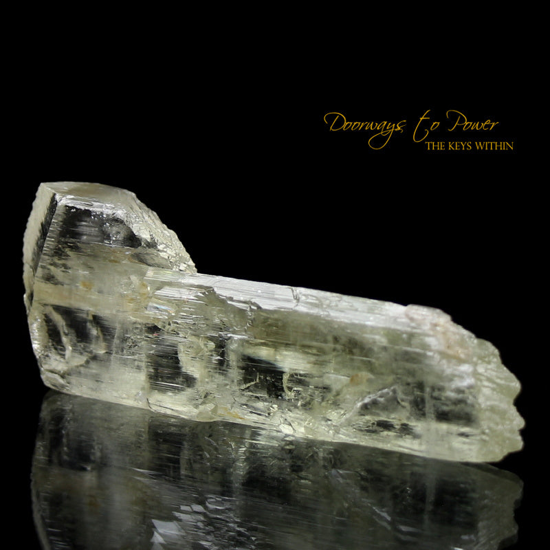 Clear White Kunzite Light Language Key Crystal