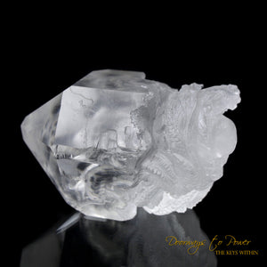 Lemurian Quartz Crystal Dragon Crystal Carving