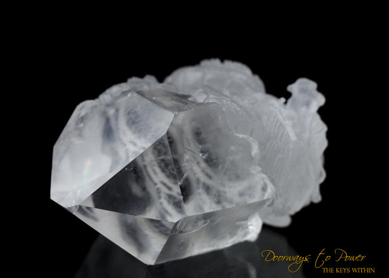Lemurian Quartz Crystal Dragon Crystal Carving