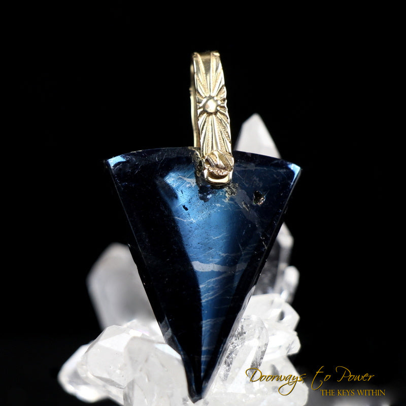 Covellite Light Language Crystal Pendant