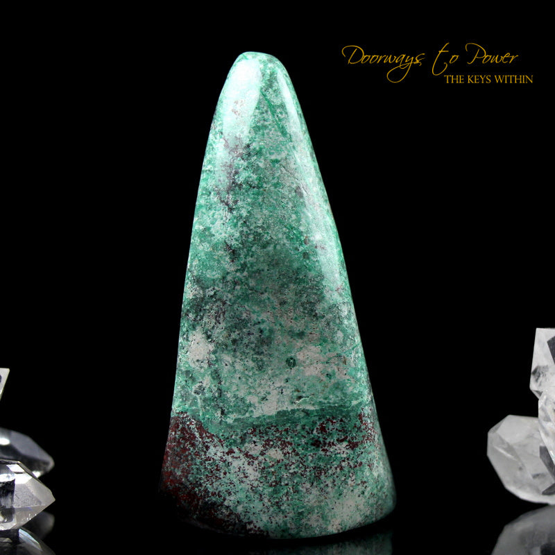 Crimson Cuprite Crystal Altar Stone