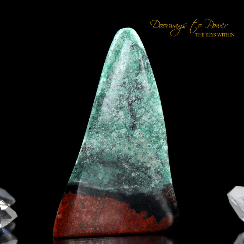 Crimson Cuprite Crystal Altar Stone