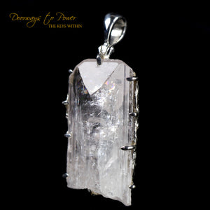 Danburite Crystal Pendant SS 'Angelic Healer'