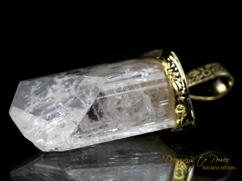 Danburite Light Language Crystal Pendant 22k