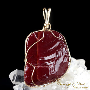 Dragons Blood Andara Crystal Pendant 'Magic & Alchemy' 14k