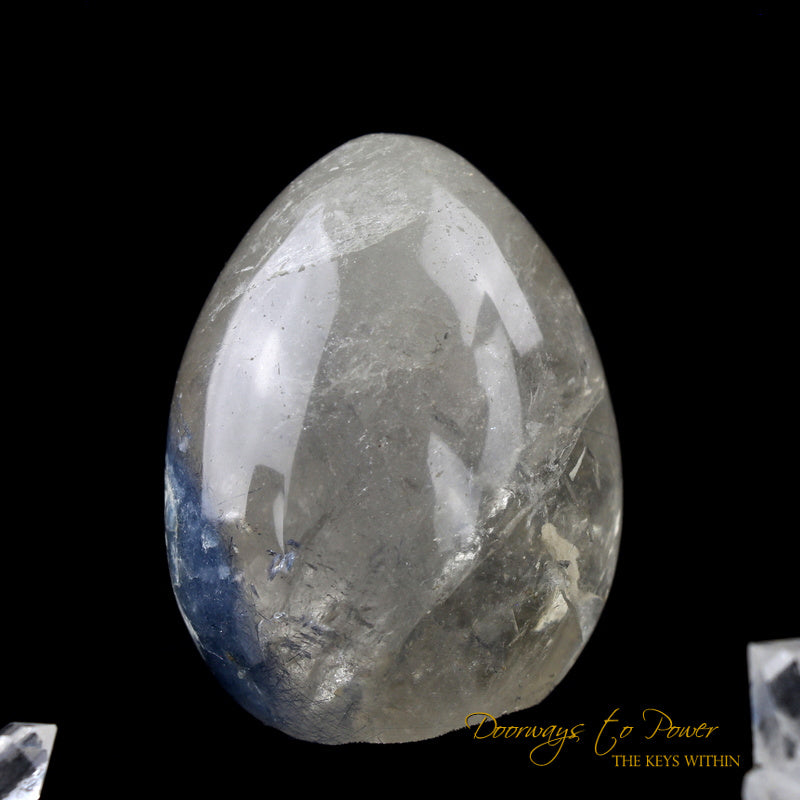 Dumortierite Quartz Crystal Egg