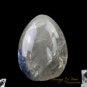 Dumortierite Quartz Crystal Egg