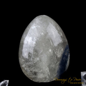 Dumortierite Quartz Crystal Egg