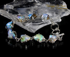 Ethiopian Opal Crystal Bracelet SS