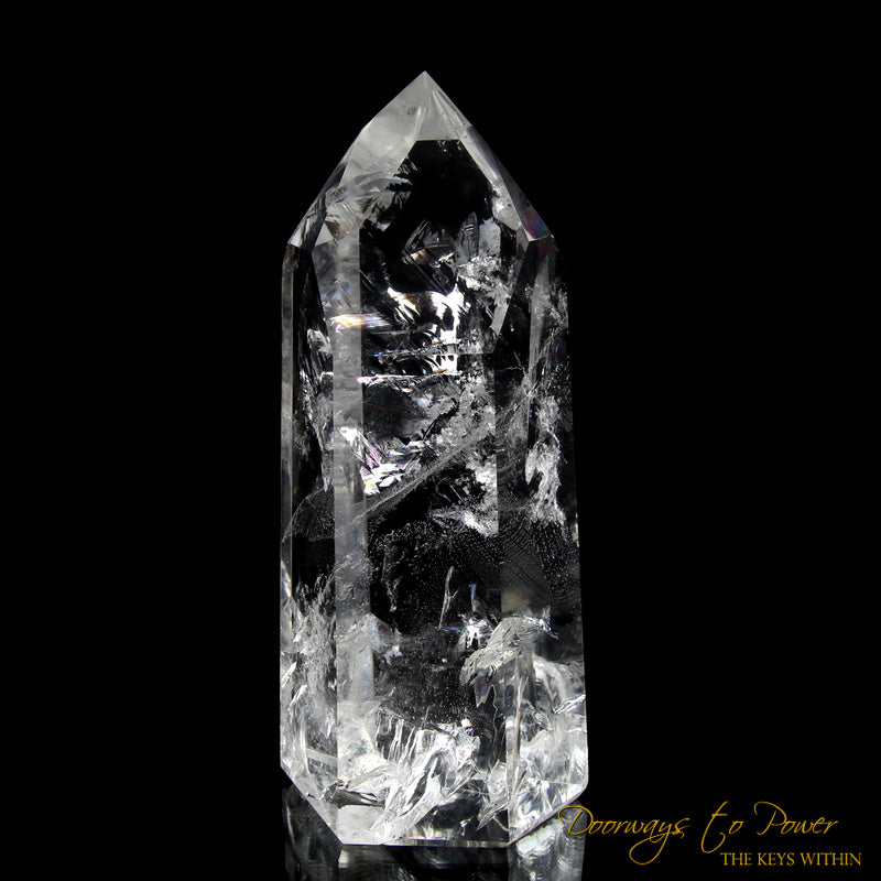 Exquisite Pure Clear Quartz Temple Heart Dow Master Crystal