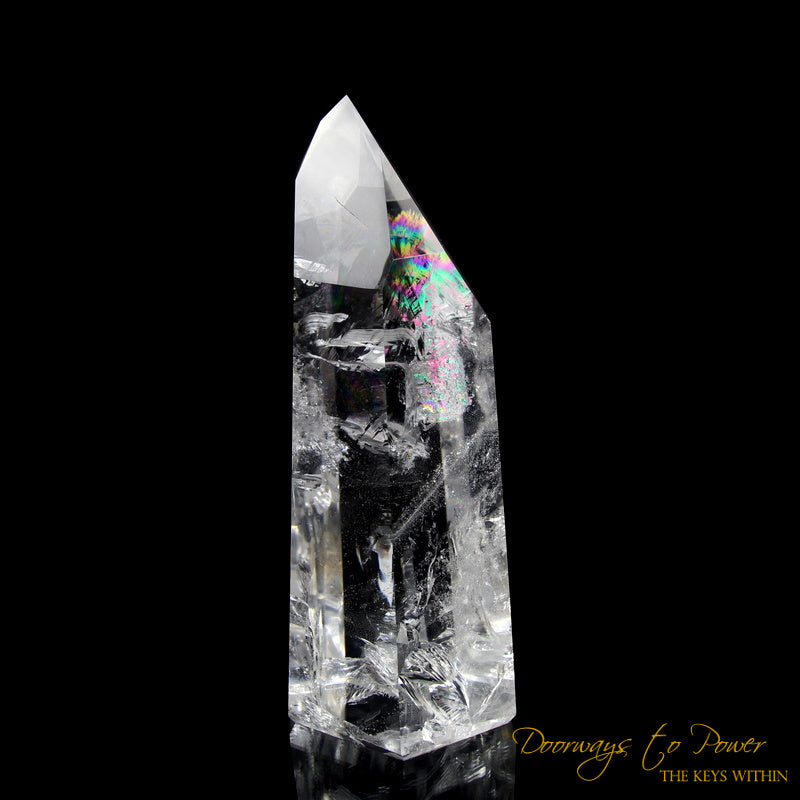 Exquisite Pure Clear Quartz Temple Heart Dow Master Crystal