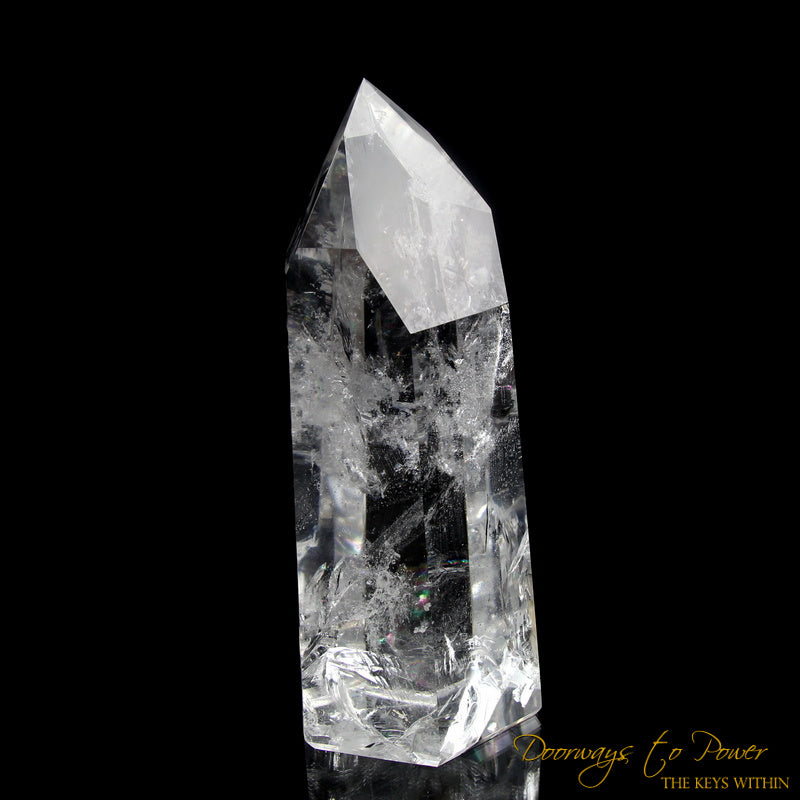 Exquisite Pure Clear Quartz Temple Heart Dow Master Crystal