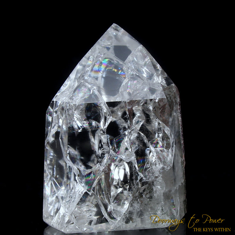 Fire and Ice Rainbow Quartz Master Crystal 'Clear Light'