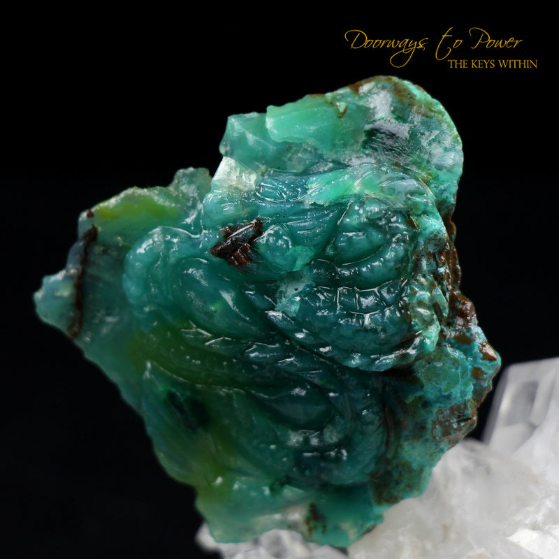 Gem Silica Dragon Crystal Carving