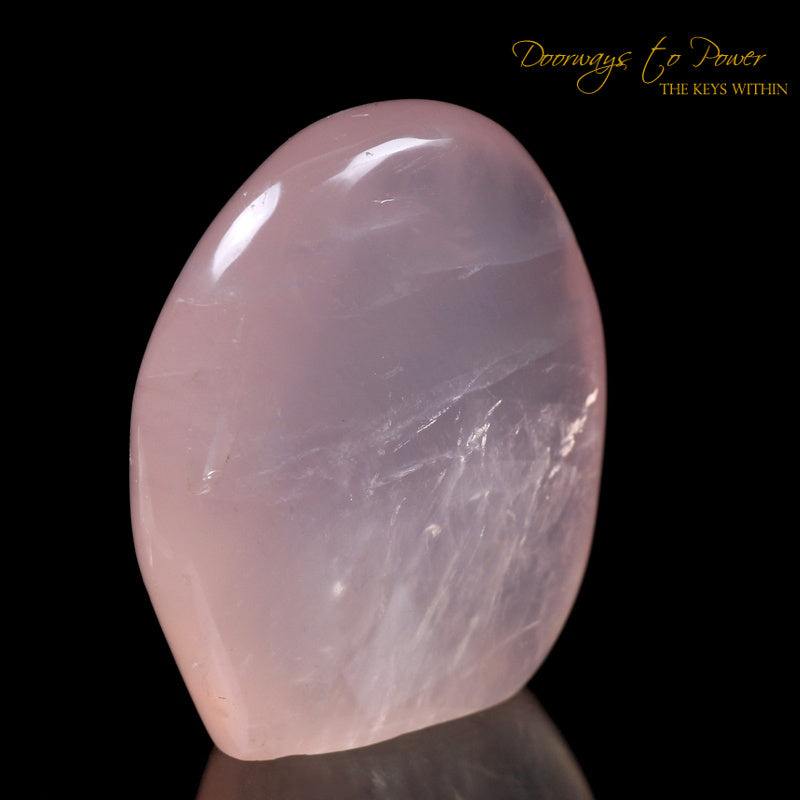 Gemmy Rose Quartz Crystal