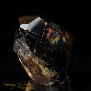 Golden Harmonics Rutilated Spirit Paths Quartz Crystal 'Bridge to Infinity'