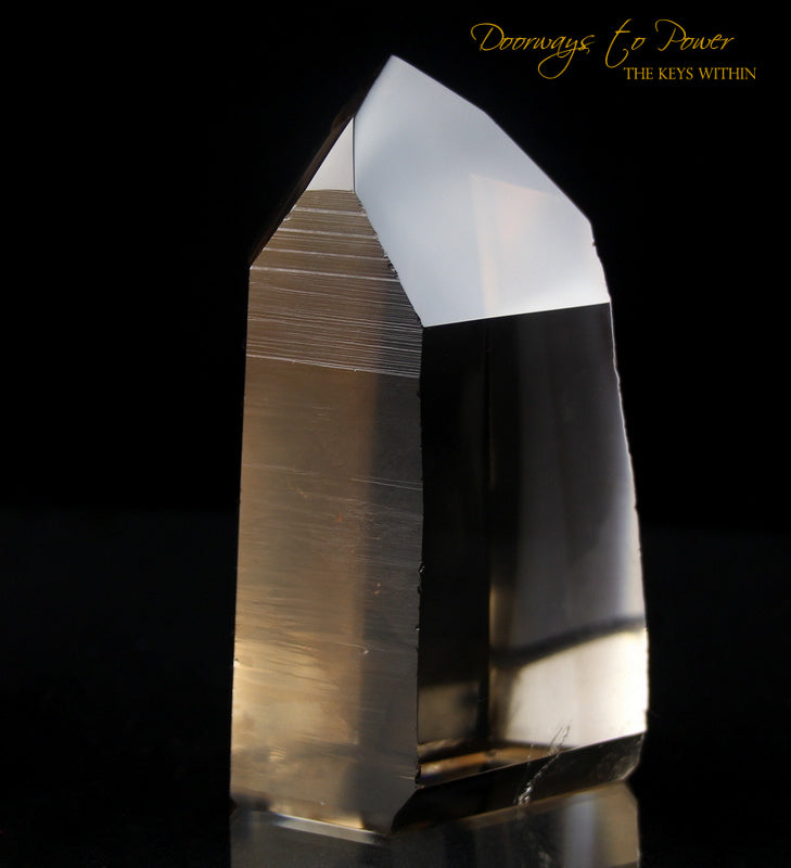 Golden Lemurian Temple Heart Dow Record Keeper Crystal