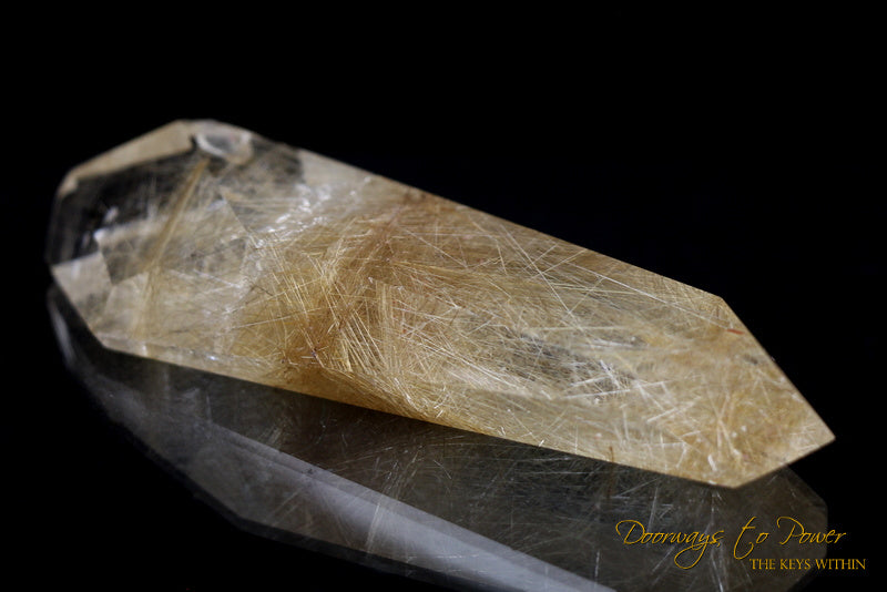 Golden Rutilated DT Crystal Wand