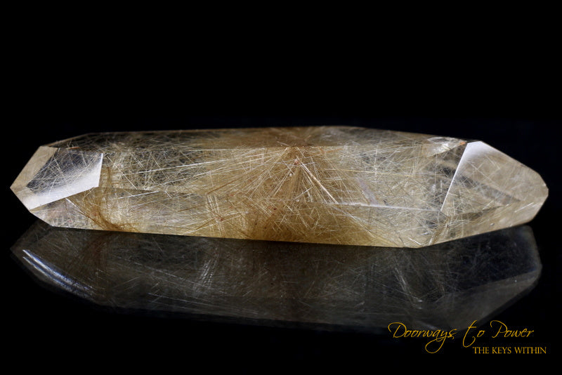 Golden Rutilated DT Crystal Wand