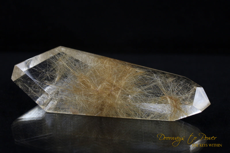 Golden Rutilated DT Crystal Wand