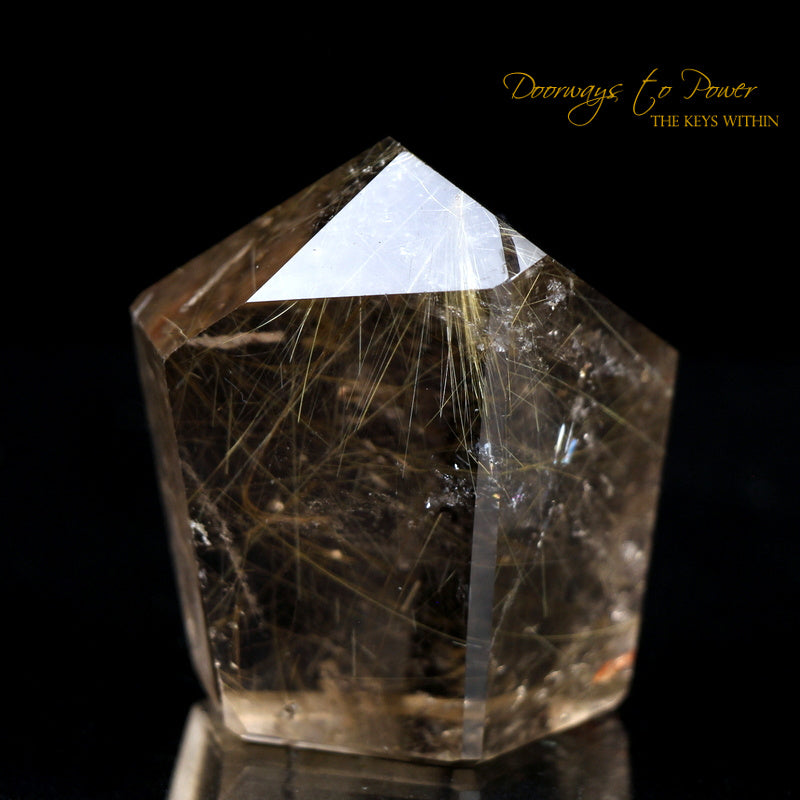 Golden Rutile 8 Sided Grounding Quartz Crystal 