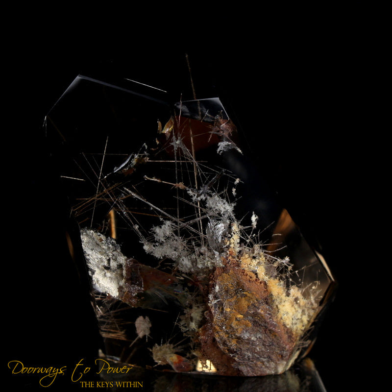 Golden Harmonics Rutilated Spirit Paths Quartz Crystal 'Bridge to Infinity'