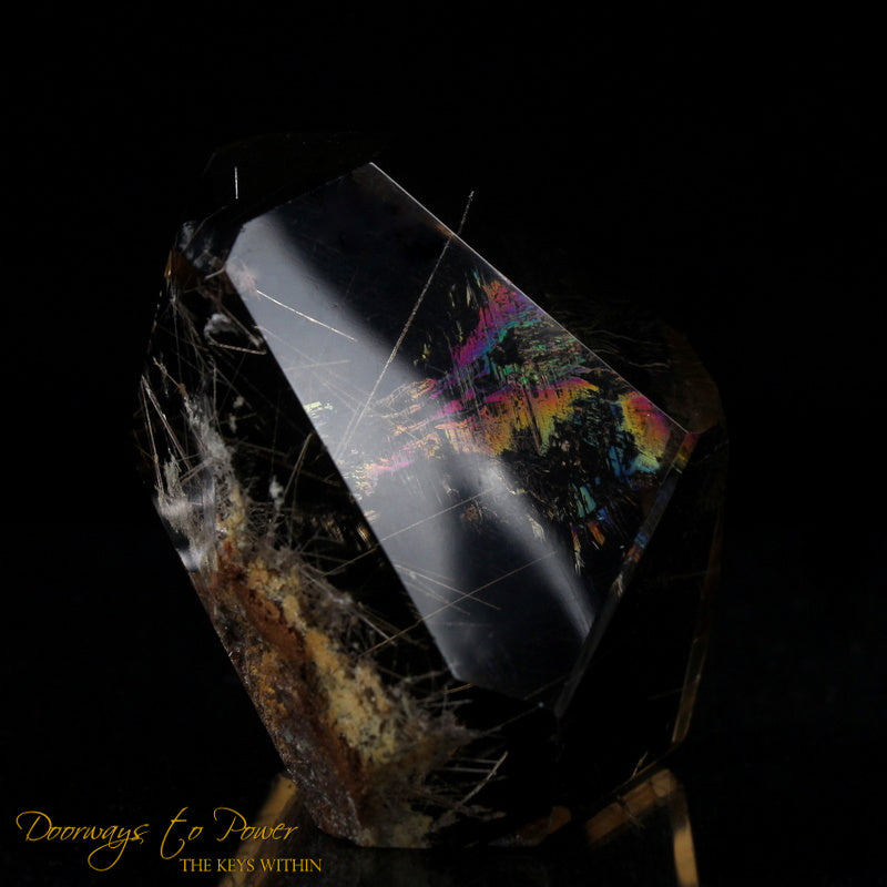 Golden Harmonics Rutilated Spirit Paths Quartz Crystal 'Bridge to Infinity'