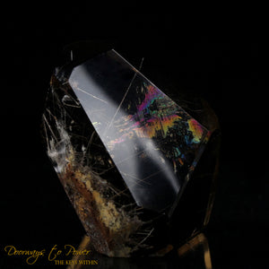 Golden Harmonics Rutilated Spirit Paths Quartz Crystal 'Bridge to Infinity'
