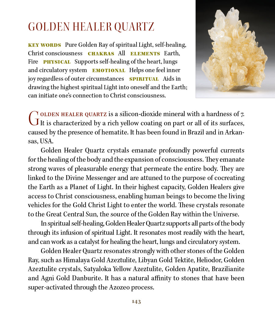 Golden Healer Quartz Crystal Properties
