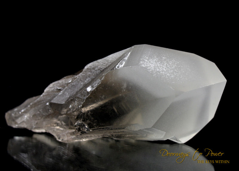 Golden Lemurian White Phantom Quartz Crystal 'Levels'