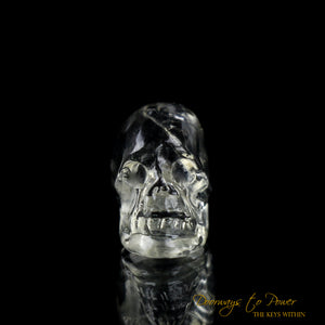 Golden Phenacite Crystal Skull 