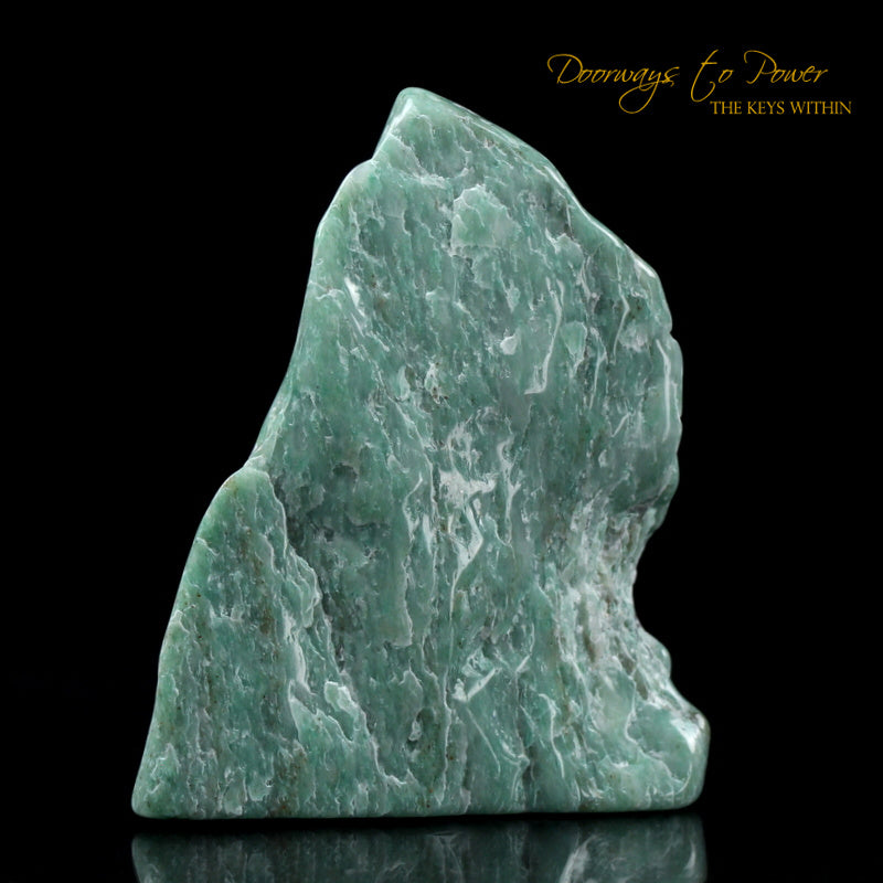 Green Azeztulite Quartz Crystal Altar Stone