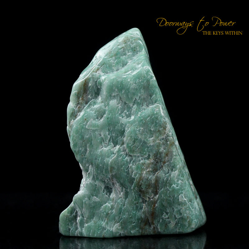 Green Azeztulite Quartz Crystal Altar Stone