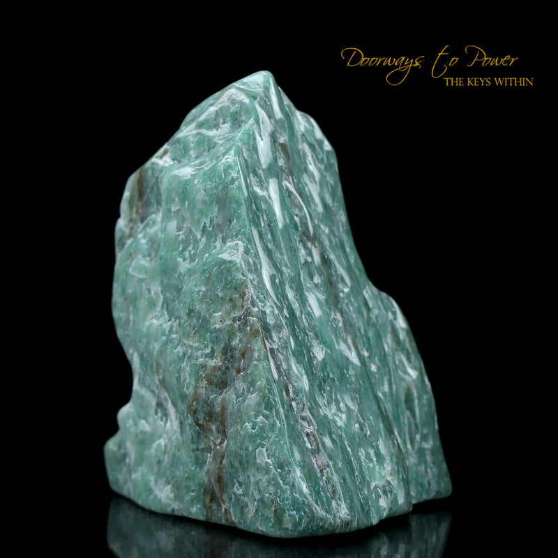 Green Azeztulite Quartz Crystal Altar Stone