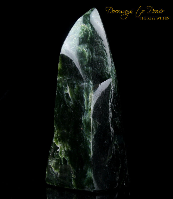 Green Jade Crystal Altar Stone