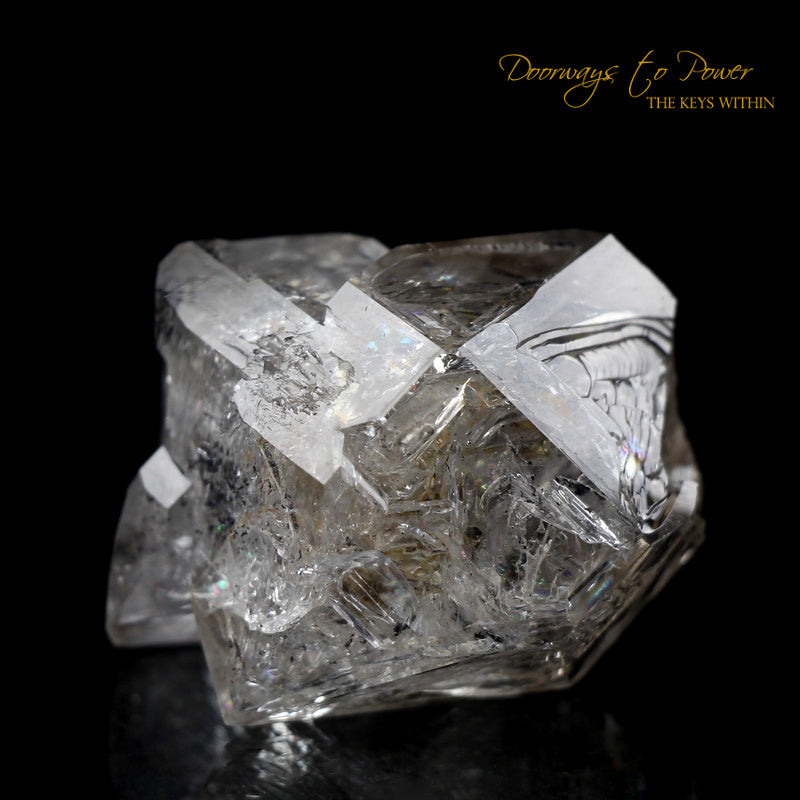 Herkimer Diamond Double Terminated Crystal with Sunken Record Keeper