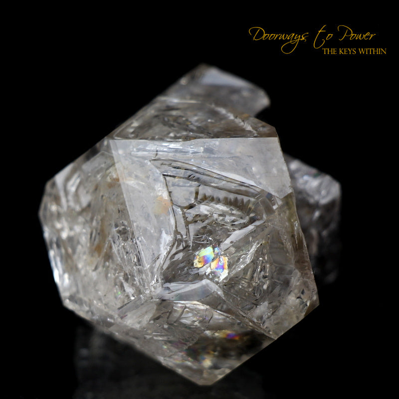 Herkimer Diamond Double Terminated Crystal with Sunken Record Keeper