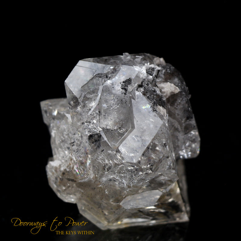 Herkimer Diamond Double Terminated Crystal with Sunken Record Keeper